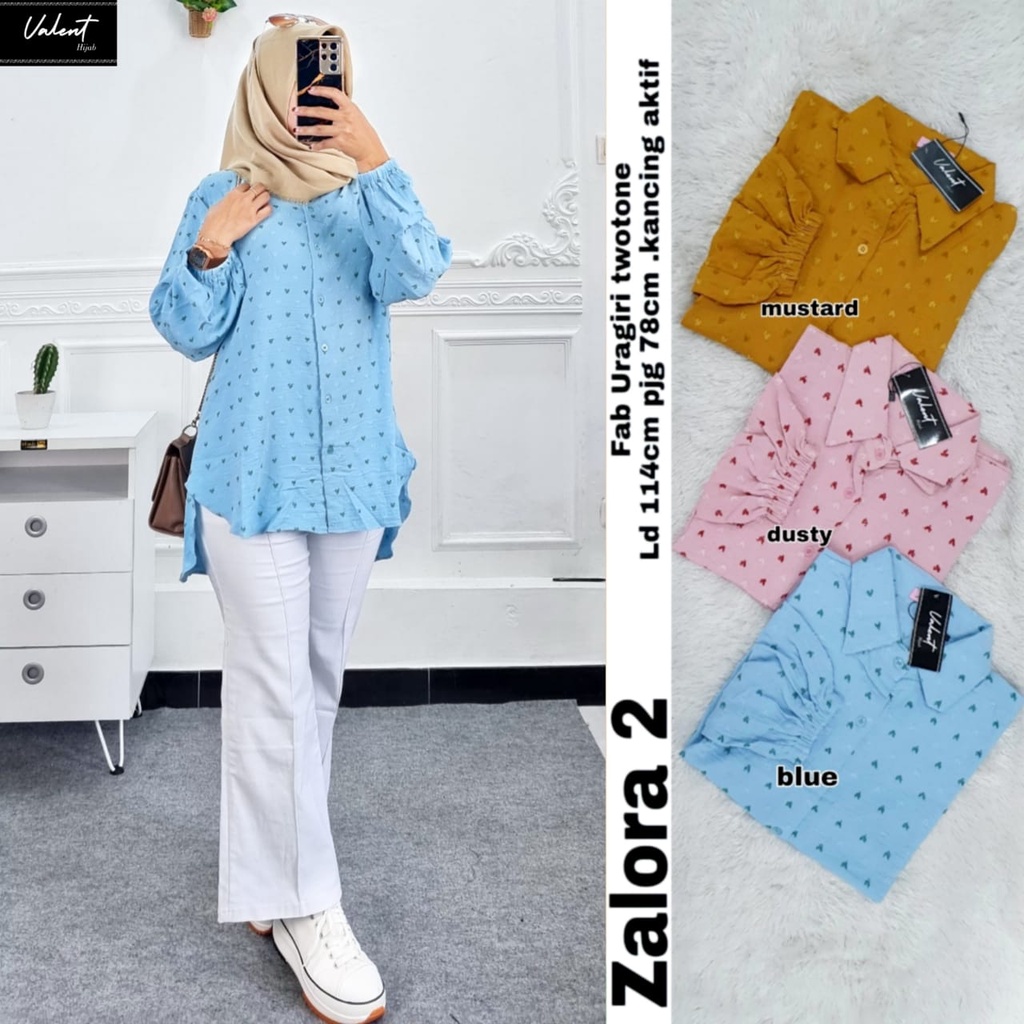 [FREE GIFT] NEW BLOUSE WANITA ZALORA 2 BY VALENT