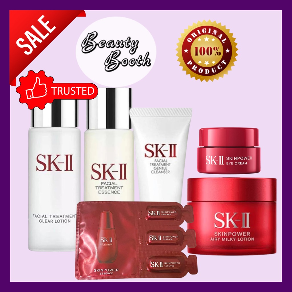 SK-II SKII SK2 Paket Antiaging LENGKAP FTE 30ml + FTCL 30ml + CLeanser 20gr + AIRY15gr + Skinpower Ess 3pcs + Skinpower Eye 2,5gr)
