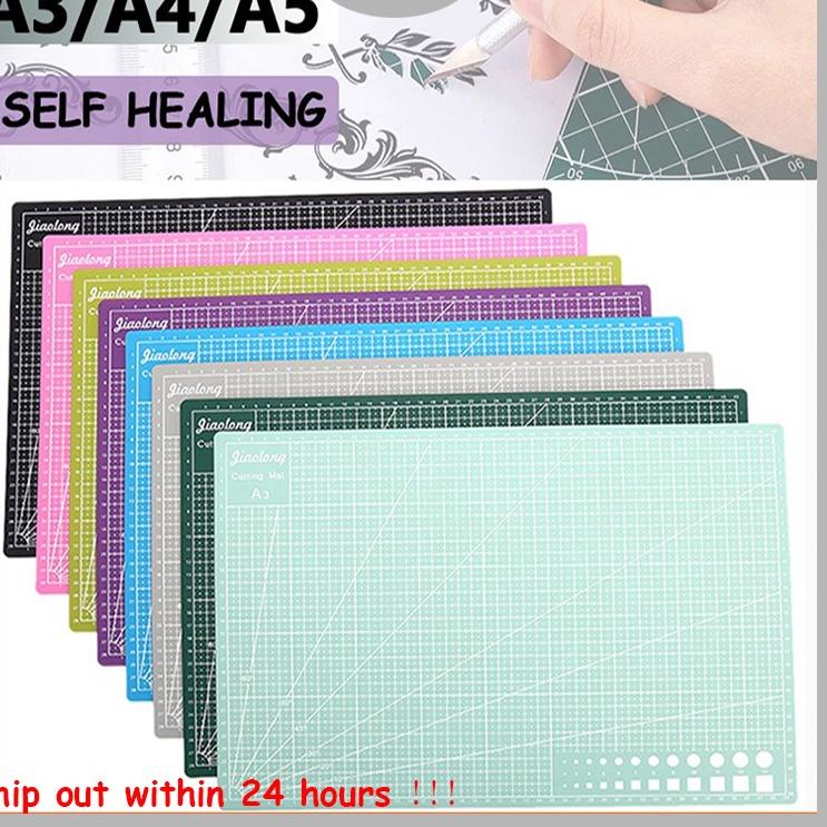 

Pasti Promo A3/A4 PVC Cutting Mat Double-sided Cutting Pad Board DIY Tool Cutting Board-Papan Alas Potong Kertas