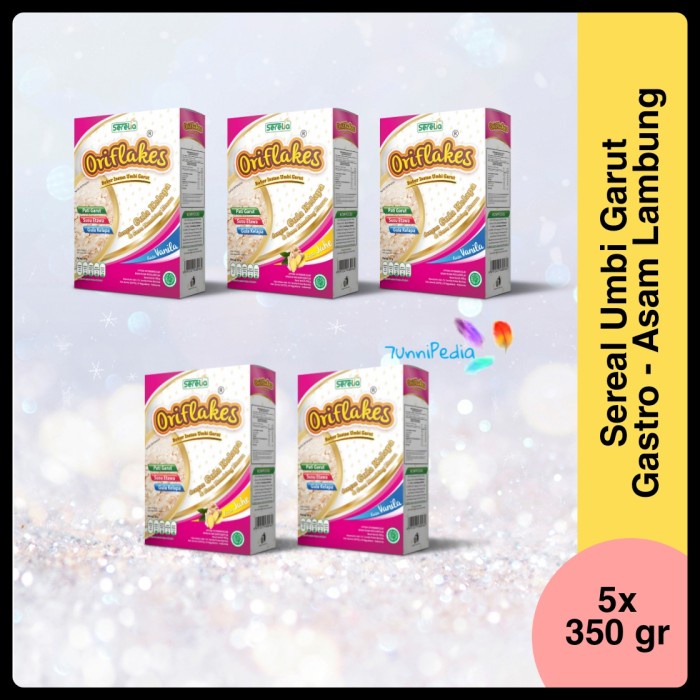 

Oriflakes Asam Lambung Sereal Umbi Garut Gastro 5 Box 350 gr