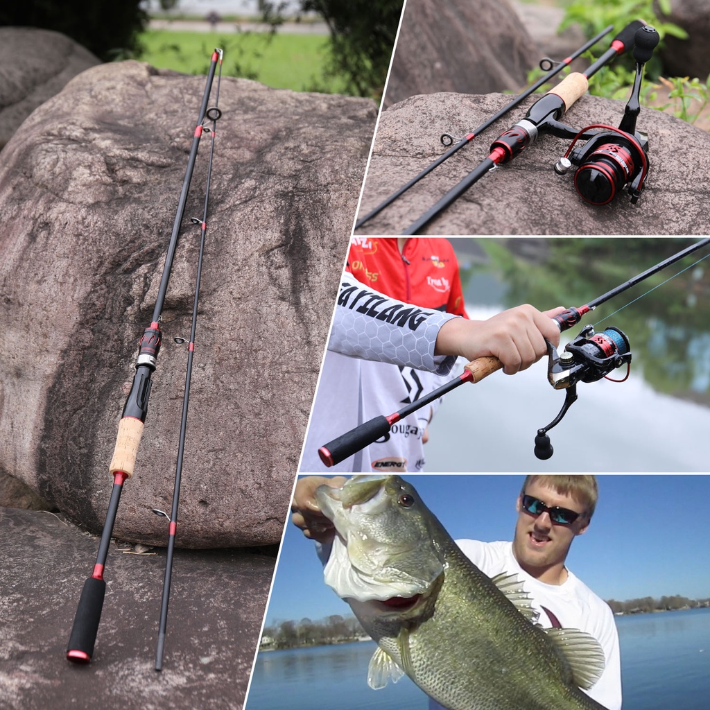 Joran Pancing Spinning/Casting Fishing Rod 1.65M 2 Sections Carbon  Fiber  Outdoor Fishing Rod