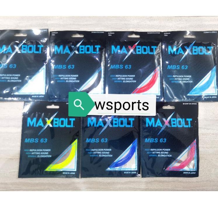 STOCK TERBATAS G85 Senar Badminton Maxbolt MBS 63 MBS63 Original ㅯ