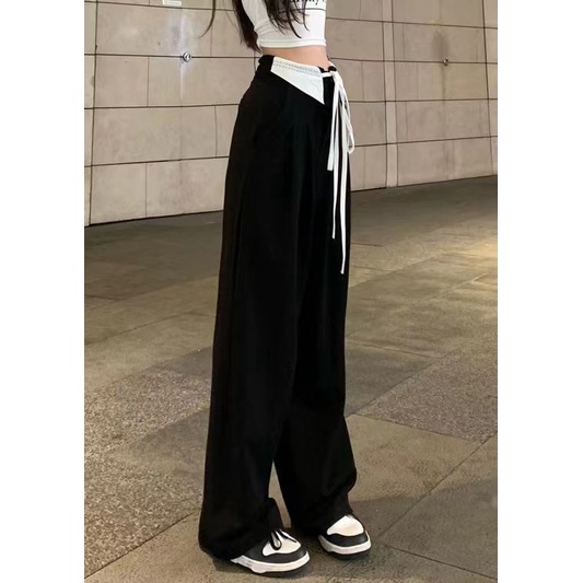 Celana Highwaist Wanita Korean Style Celana Wanita Terbaru Loose Pants Kulot Pinggang Karet