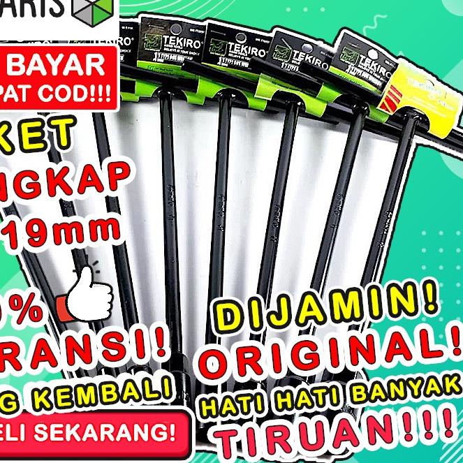 ۩ Kunci T Set 8 Tekiro Paket Bengkel 1 10 12 14 Lengkap 17 19 Ori Konci Original Shock 8Mm Murah T8 