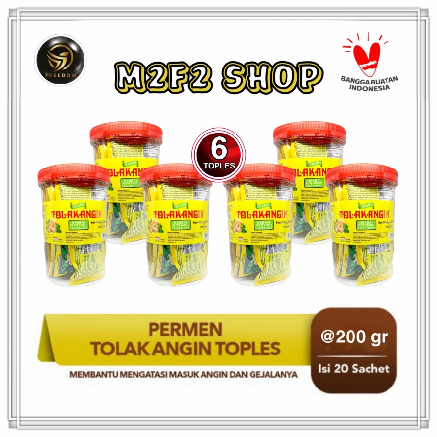 

Permen Tolak Angin Sachet | Toples Jar Plastik - 200 gr (Kemasan 6 Pcs)