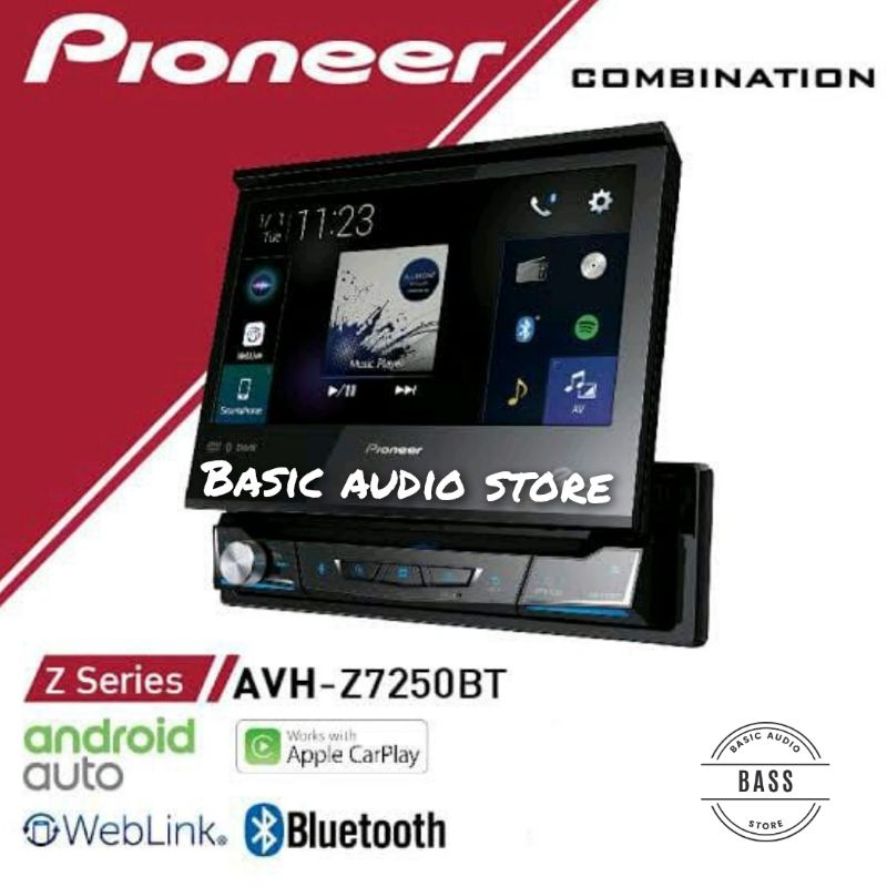 PIONEER AVH-Z7250 APPLE CAR PLAY ANDROID AUTO SINGLE DIN