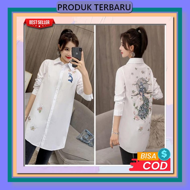 Hd16:Joi Long Tunik [Midi Dress] Baju Wanita Fashion Muslim Terbaru [Kekinian] Terlaris 2023 ] [Baha