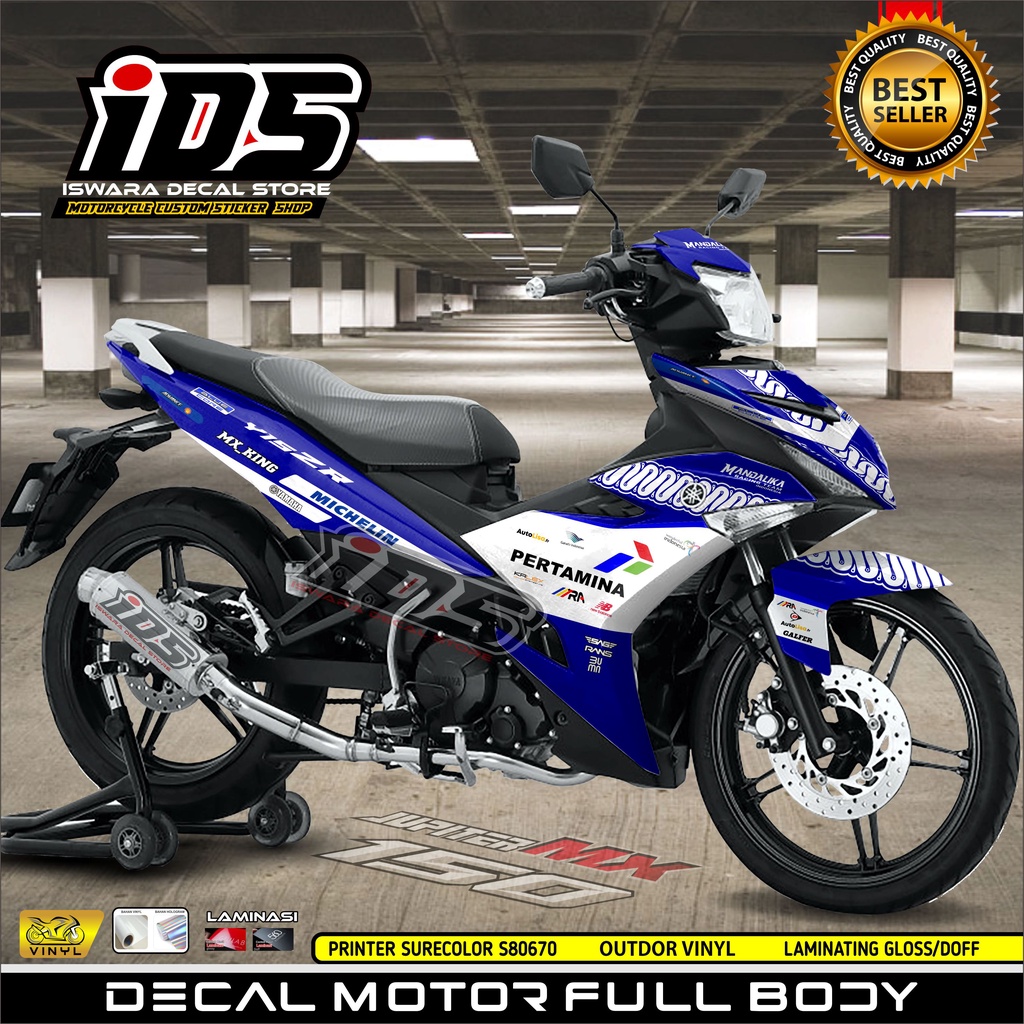 Decal Mx King 150 Full Body Stiker Mx King Old Full Body Dekal Mx King 150 Mandalika Custom