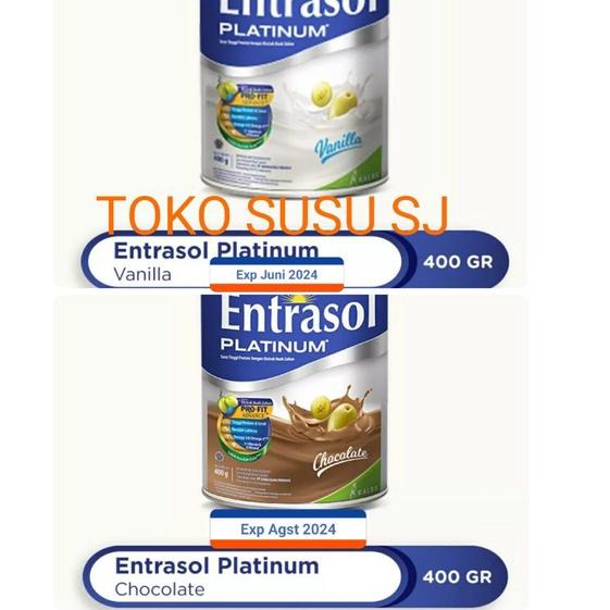 

◊ ENTRASOL SENIOR PLATINUM Vanila 400 gr/Coklat/VANILLA/400gr ✯