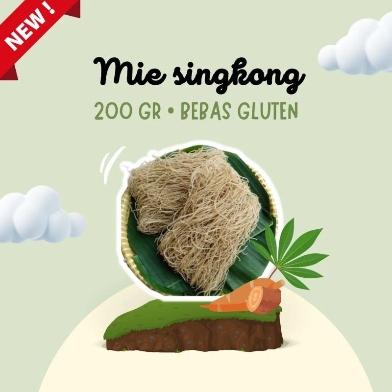 

Mie Singkong BEBAS GLUTEN 200g