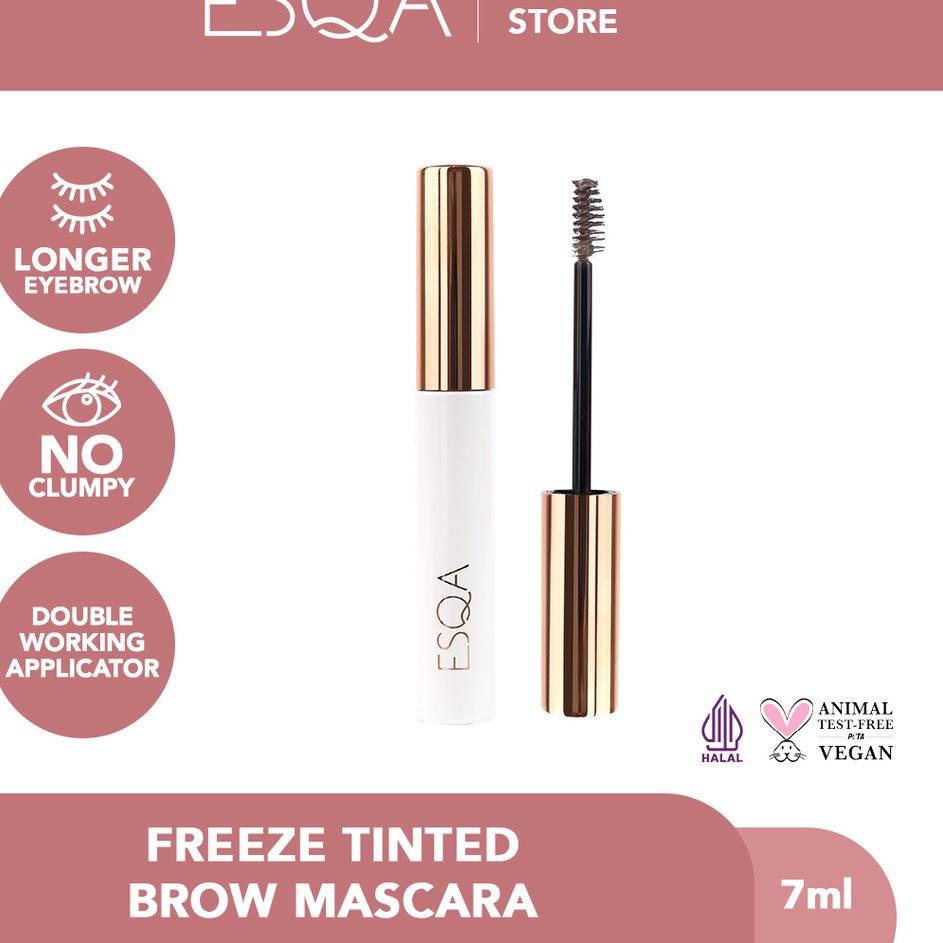 ✲ ESQA Freeze Tinted Brow Mascara - Ash Brown ❂