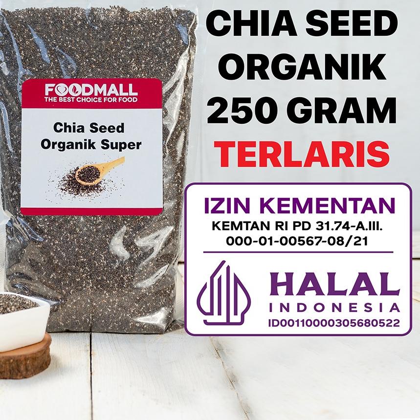 

✷ Organic Chia Seed 250 GRAM / Organik HALAL ☜