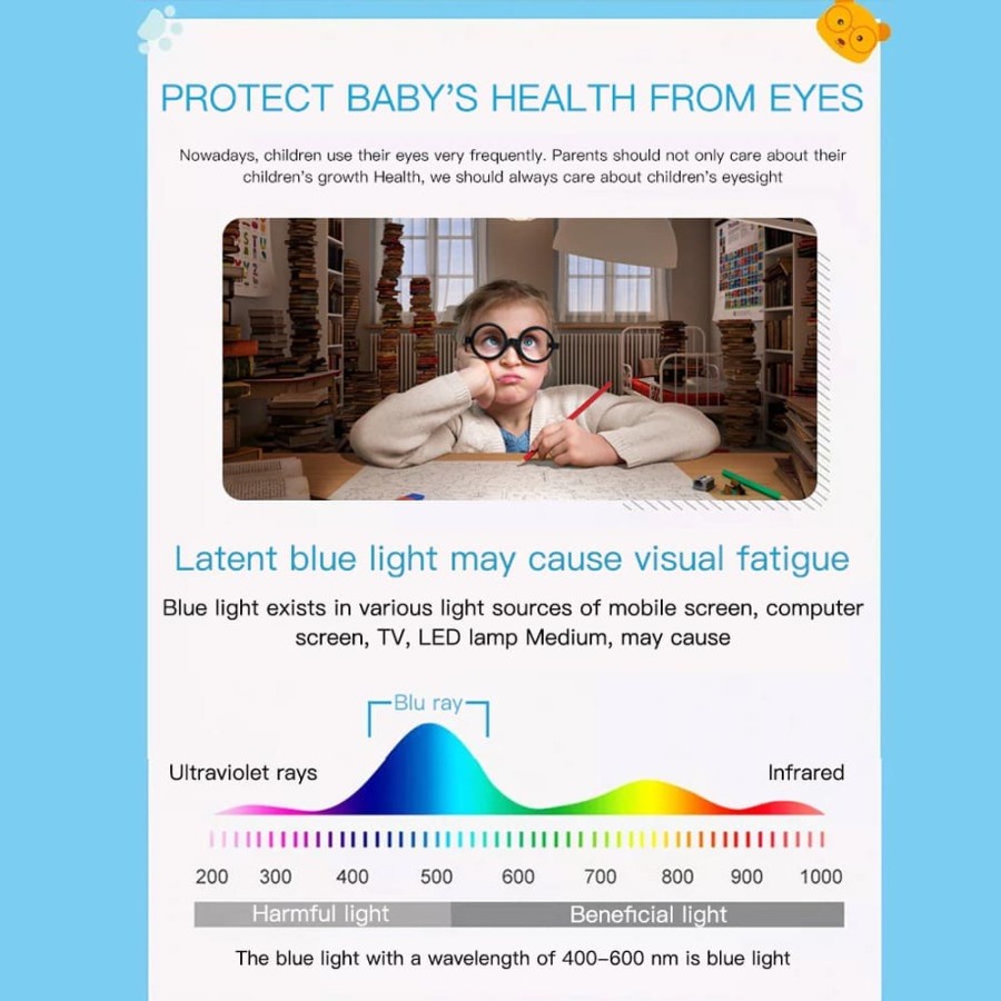 Kacamata Anak Anti Radiasi HP Unitech Kacamata Anak Cewe Cowo P5037