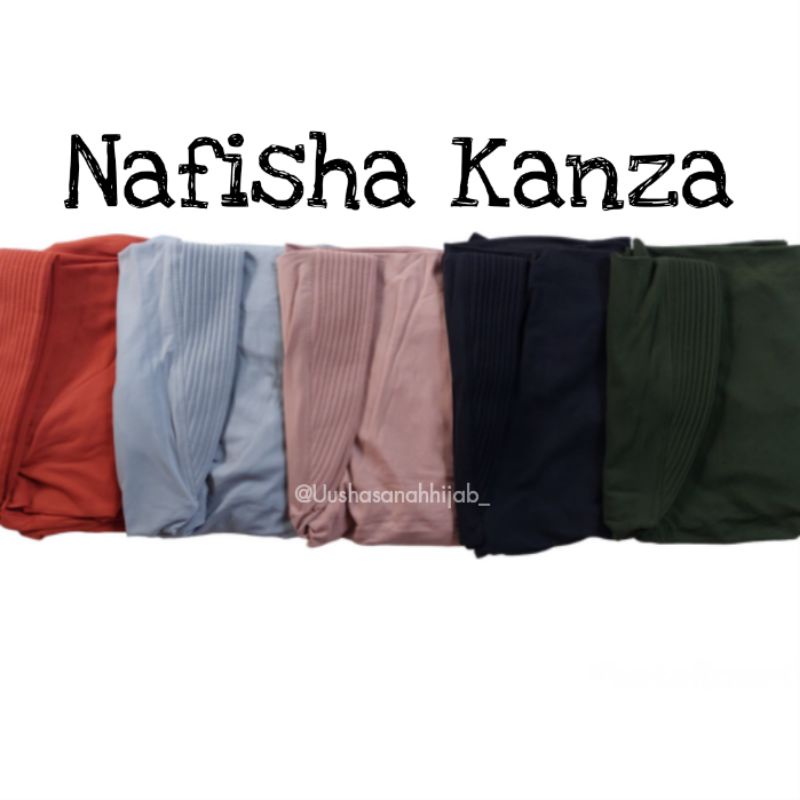 (Ori Nafisha) KANZA •jilbab instan•hijab instan jersey super•kerudung pet