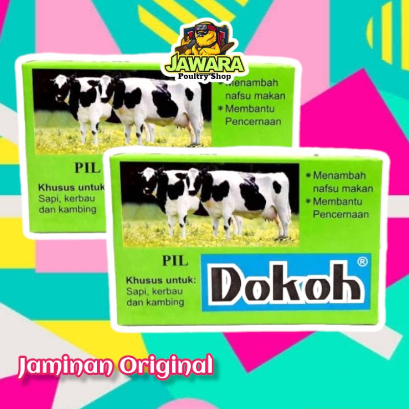 Dokoh Pil Dokoh Super Lahap - Jamu Vitamin Nafsu Makan Sapi Kambing