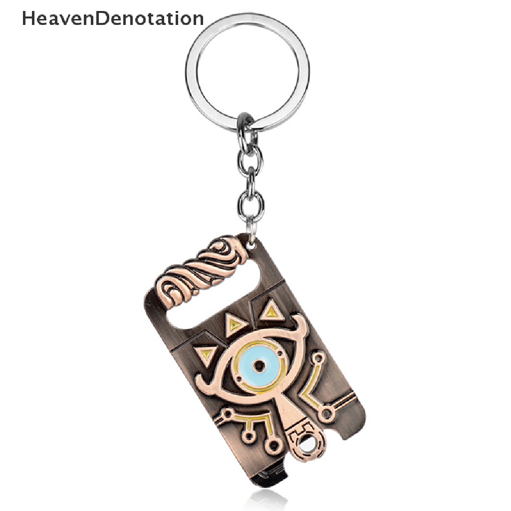 [HeavenDenotation] Anime Unisex Gantungan Kunci Zelda Breath of the Wild Slate Pendant Key Chains Anime Trinket Keyholder Collections Gantungan Kunci HDV