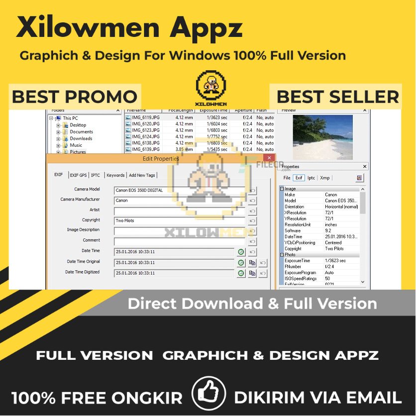 [Full Version] Exif Pilot Pro Design Graphics Lifetime Win OS