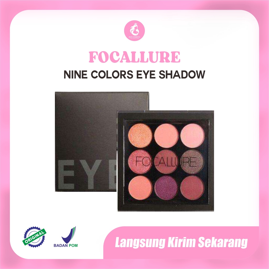 Focallure 9 Color Eyeshadow Pallete | Nine Colors FA 36 | FA36