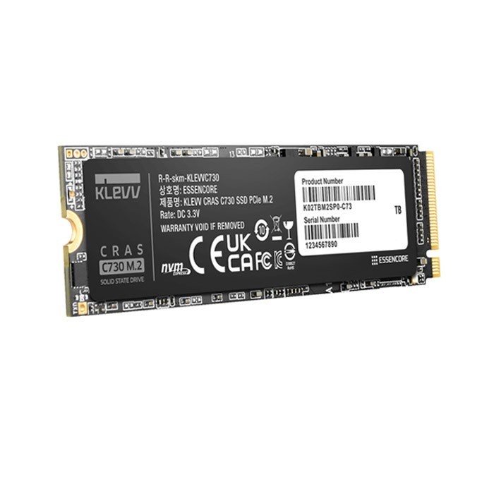 KLEVV SSD CRAS C730 512GB M.2 2280 NVMe PCle Gen3 x4 / SSD M.2 512GB