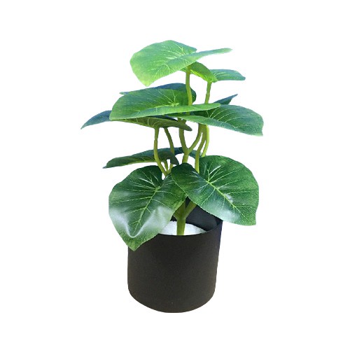 T&amp;Y Ornamen Tanaman Daun BUNGA 36 Tanaman Bunga Plastik Pot Bunga Hias Artifisial Dekorasi Ruangan