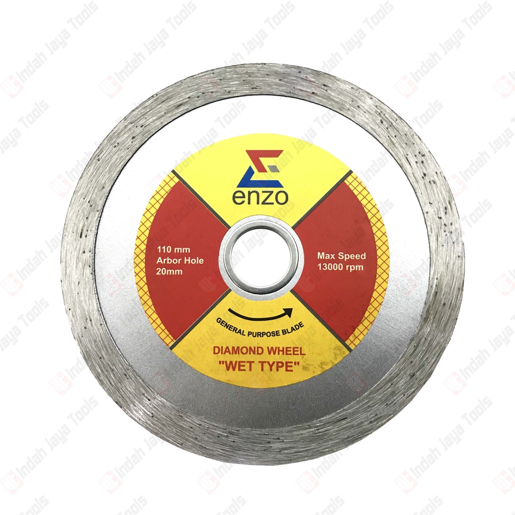 ENZO Diamond Wheel WET BASAH 4 Inch - Mata Pisau Potong Keramik Blade