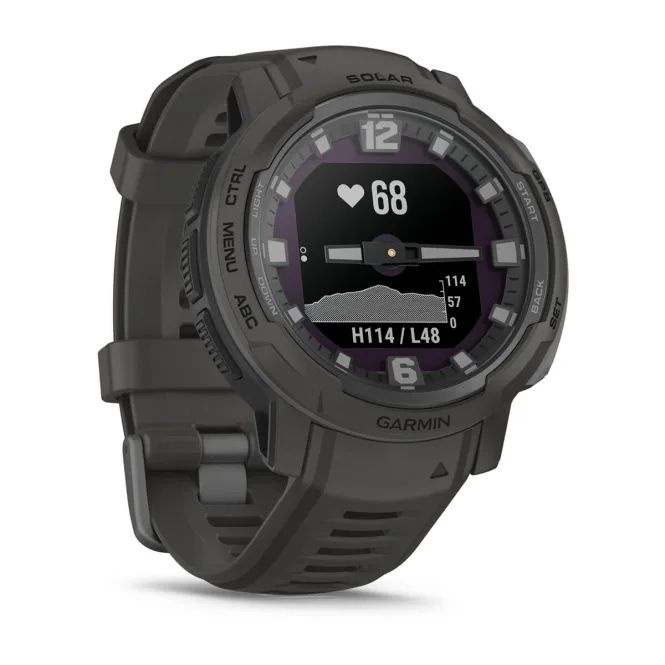 Garmin Instinct Crossover Solar Graphite / Tidal Blue Garansi 2 Tahun