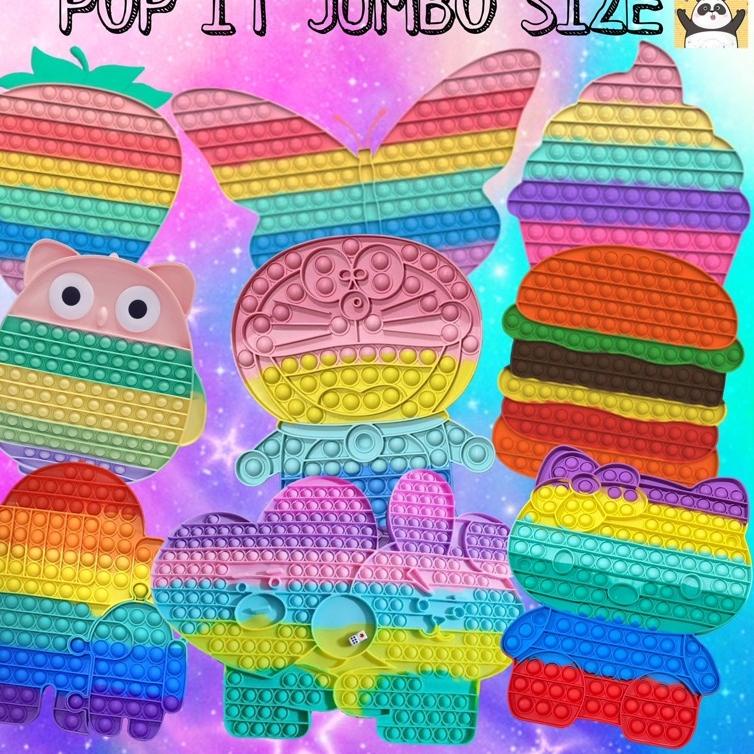 PALING LARIS POP IT JUMBO SIZE DAN SUPER JUMBO SIZE FREE KELERENG DAN PEN BT21