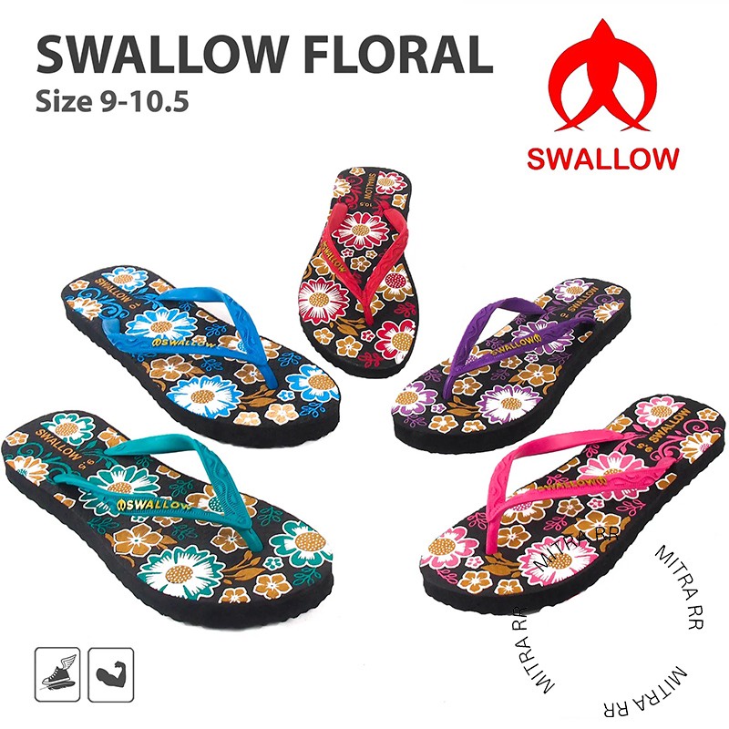 Sandal Jepit Swallow Maple /  Warna Sendal Karet Asli Wanita