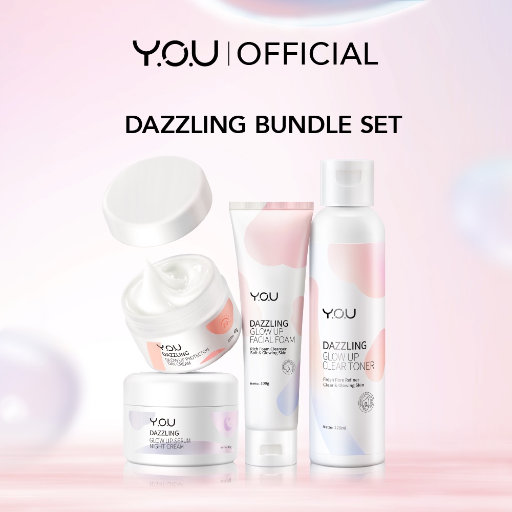 Paket Bundle Set YOU Dazzling Glow Up - Paket Y.O.U Dazzling
