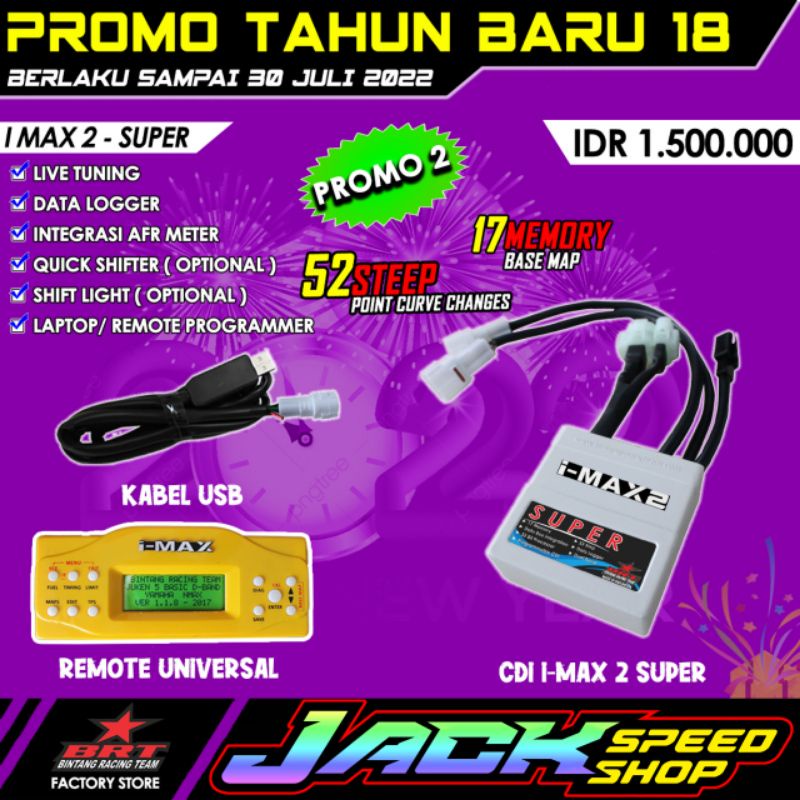 CDI BRT IMAX 2 SUPER 52 STEP SUZUKI SMASH 110 / SMASH TITAN I-MAX I MAX DUAL BAND 26STEP 24STEP 16ST