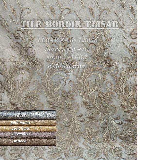 ♣ KAIN TILE BORDIR ELISAB/TILE AKAR/BROKAT/TILE MUTIARA/TILE DOTY/TILE 3D ✪
