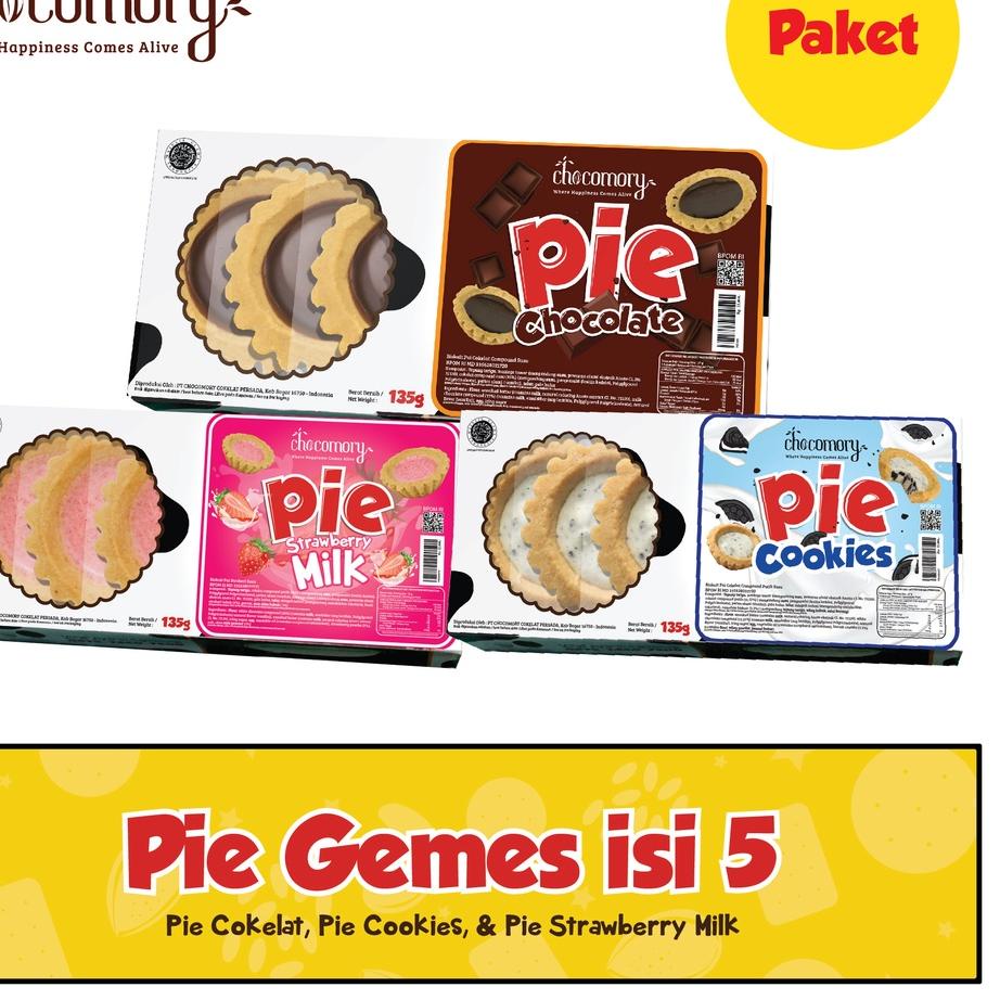 

✨Promo✨ Hari Ini Bundling Pie Isi 5 - Coklat, Cookies n Cream, Strawberry Milk 