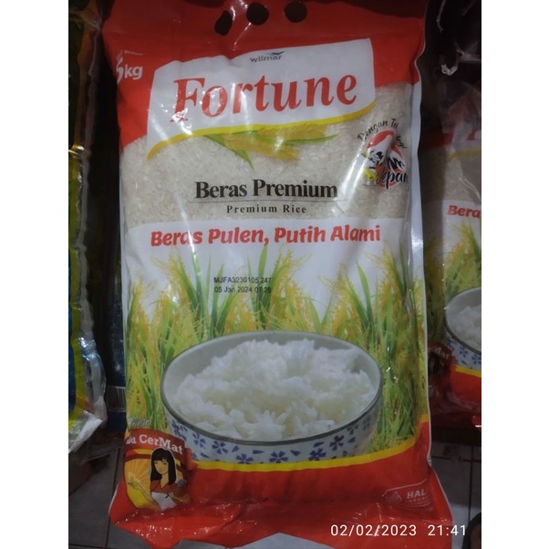 

Beras premium Fortune Premium 5KG