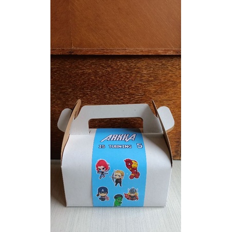 

Box Snack ulang Tahun Custom Label