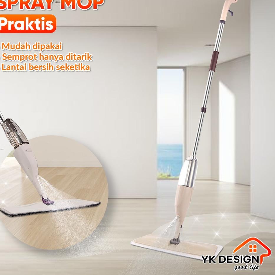 Kejutan Hemat YK DESIGN YK-106 Alat Pel SPRAY MOP semprot Hemat Praktis Hemat Air alat pel lantai se