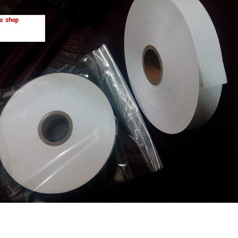 ☈ Pita Laundry roll kain kertas 1" inch (25 mm) penanda (marker) tag gun / pita label merek di baju 