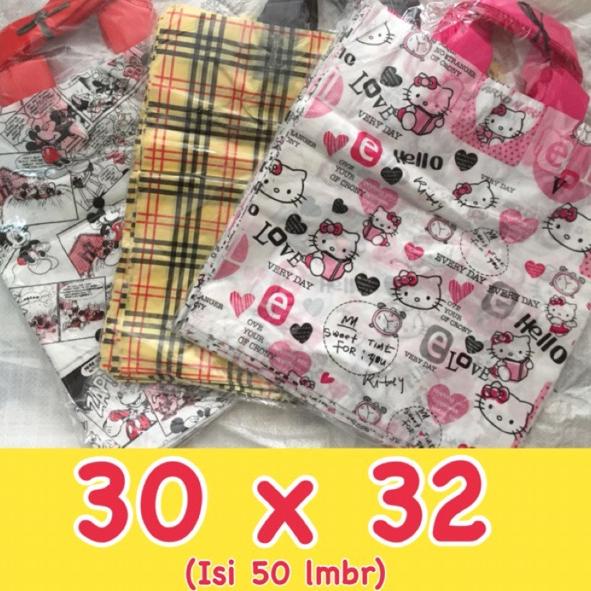 

Baru Terkini Soft Handle / Softhandle Motif Shopping Bag 36/30x32