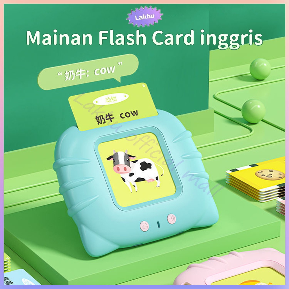 Lakhu Mainan Edukasi Flash Card Anak Inggris/ Card Early Education Device