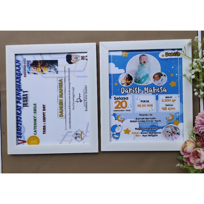 cetak foto + bingkai 10r