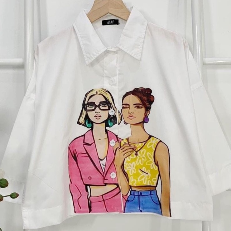 VS - KEMEJA CROPE SABLON WOMEN BESTIE