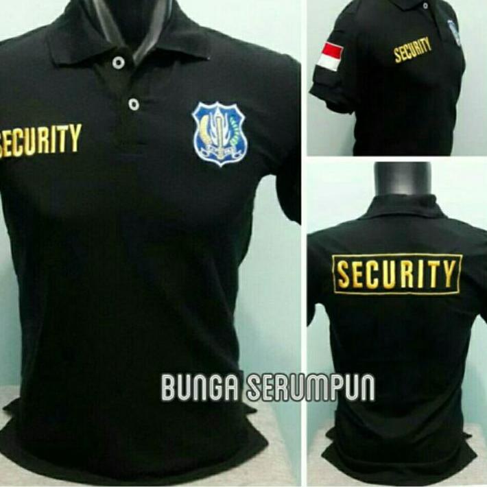 BISA COD - KAOS SECURITY - KAOS KERAH SECURITY - KAOS SECURITY FULL BORDIR - SERAGAM SECURITY Trend 
