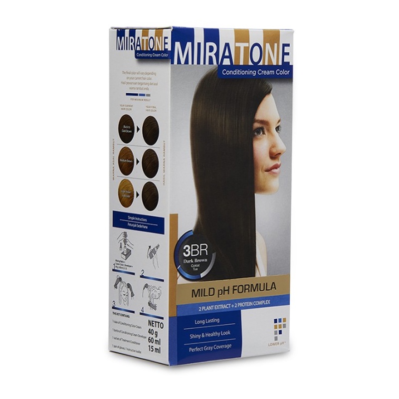 MIRATONE CONDITIONING COLOR CREAM 3BR DARK BROWN