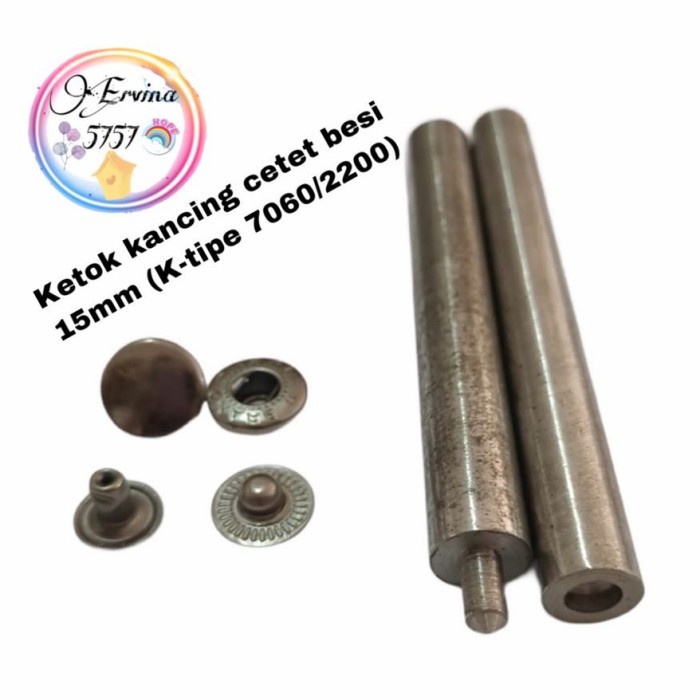 Terlaris Alat Ketok Kancing Cetet Besi 15Mm / Alat Pasang Kancing Cetet 7060