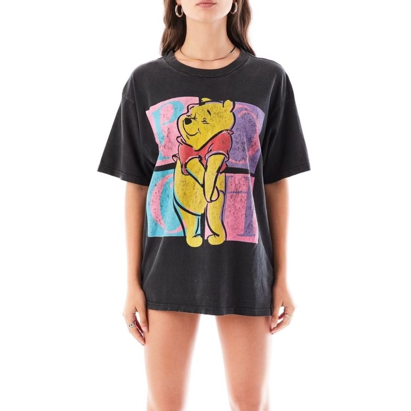 Kaos Pria Wanita ZARA WINNIE THE POOH BAHAN TEBAL / Baju Wanita ZARA / Pakaian Wanita Premium Brande
