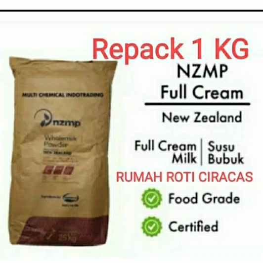 

[ COD ] NZMP SUSU BUBUK 1KG FULL CREAM NZMP POWDER KRIM1 KG WHOLE MILK GR