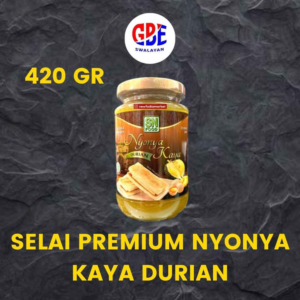 

SELAI PREMIUM SN FOOD NYONYA KAYA RASA DURIAN 420GR
