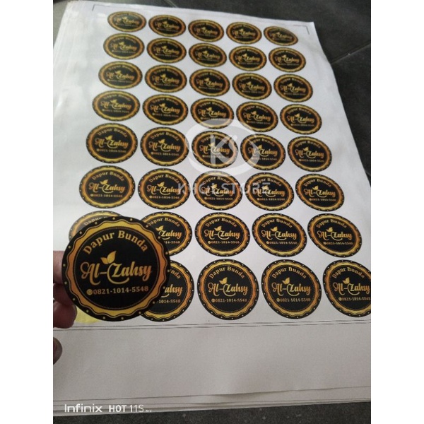 

Paket A3+ Stiker Kuker Toples Cake Catering - Free desain free cut