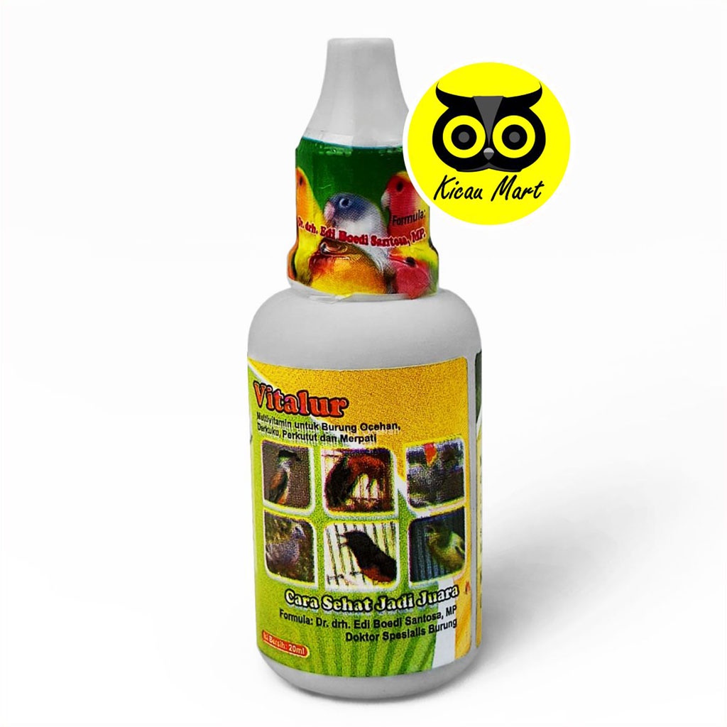 VITAMIN OBAT TERNAK BREEDING BURUNG MURAI KACER KENARI VITALUR BESAR DR. EDI BOEDHI 20 ML KRDSBLBDS6