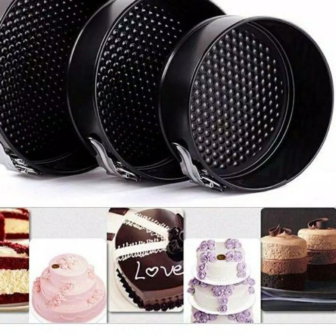 ➶ Loyang Bongkar Pasang Teflon / Loyang Springform Kue Bolu ✮