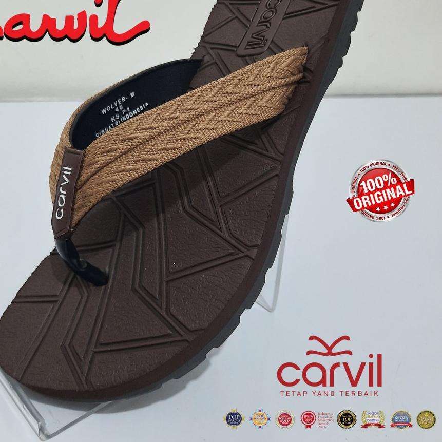 ❁ Sendal Jepit Carvil Pria Premium WOLFER & RENALDO & PIAGIO Adventure Original [DeSutan Store] ➩